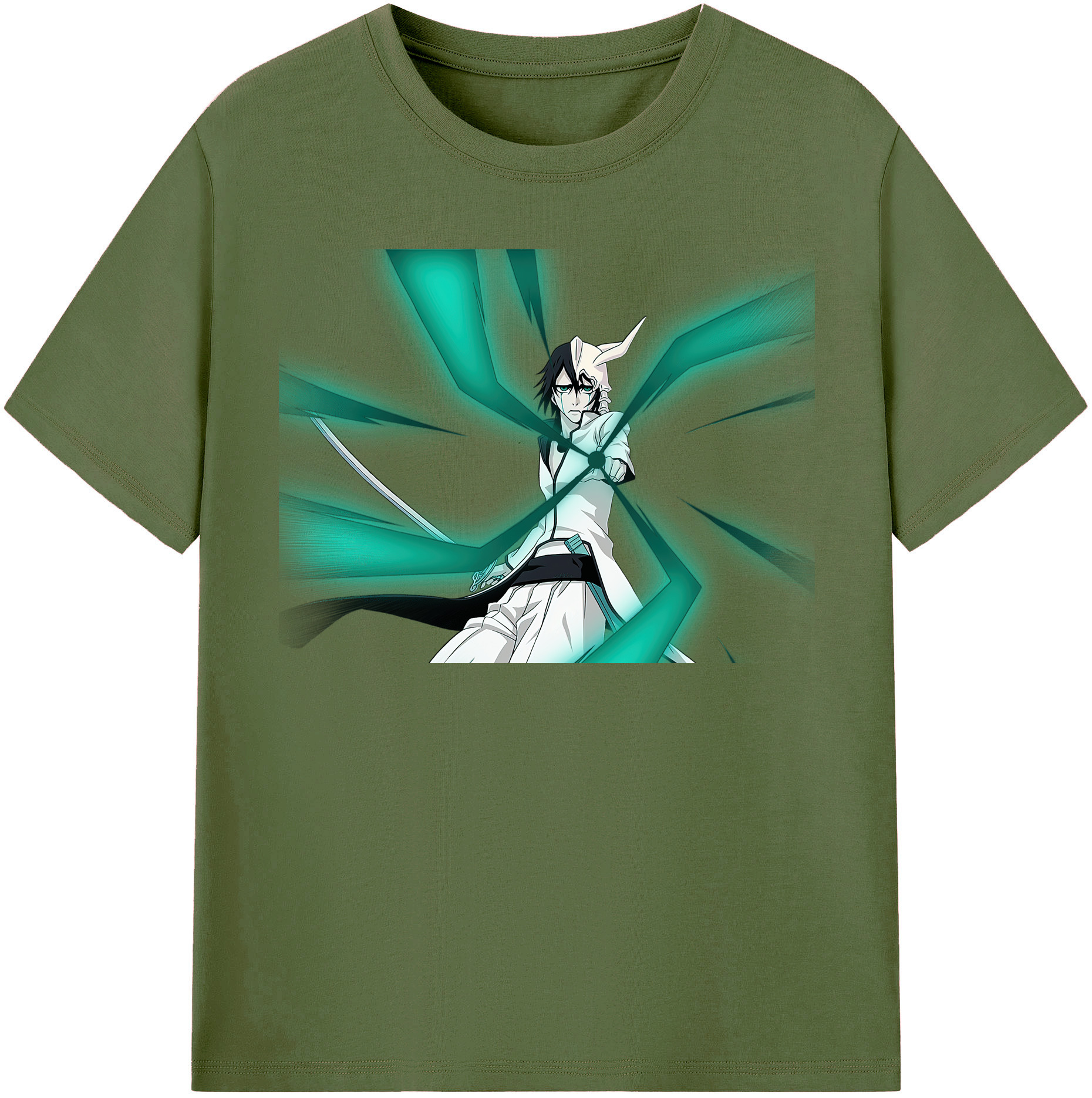 （画像用） ブリーチ ウルキオラ·シファー BLEACH Ulquiorra cifer 綿100％半袖Tシャツ（フロントプリント）